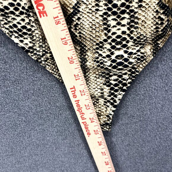 Hera Collection Bodysuit Womens Small Snake Skin Print Sleeveless Snap Celebrity - Picture 6 of 14